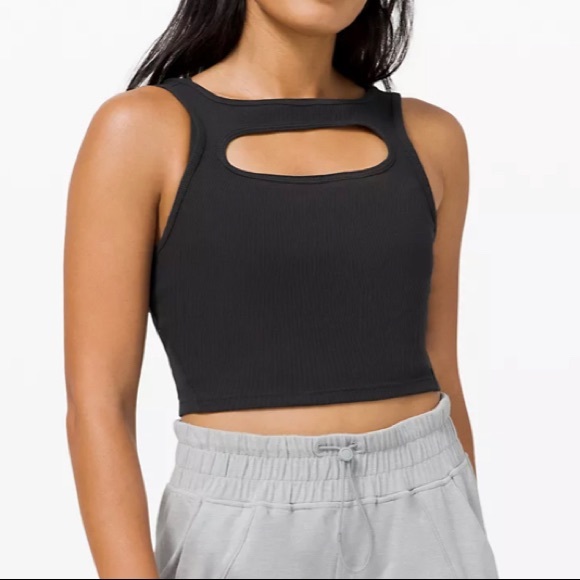 lululemon athletica Tops - Lululemon LA Cut Out Crop Tank, 6